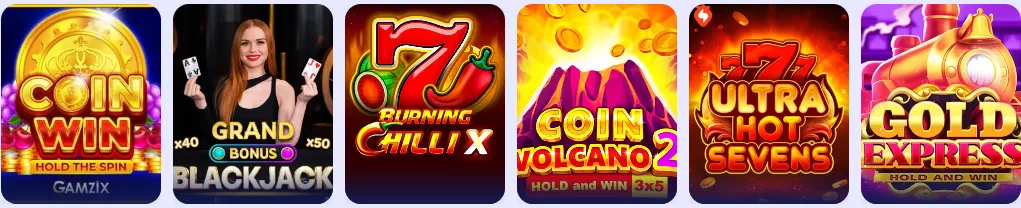 Games at Fortunica Casino